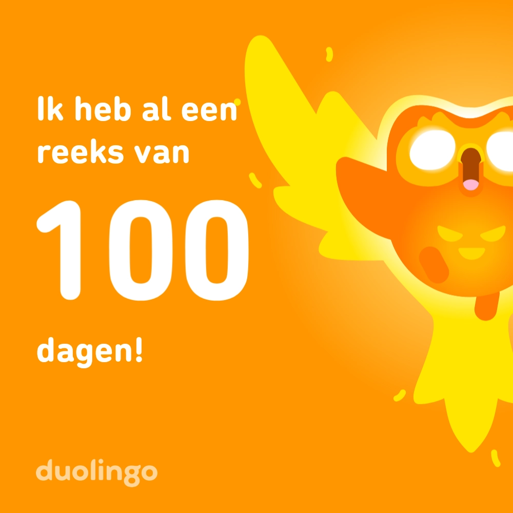 Duolingo 100 dagen streak